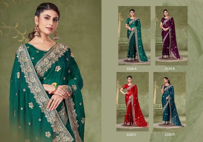 Jayshree 2220 A To D Chiffon Designer Wedding Wear Surat Saree Wholesale Market